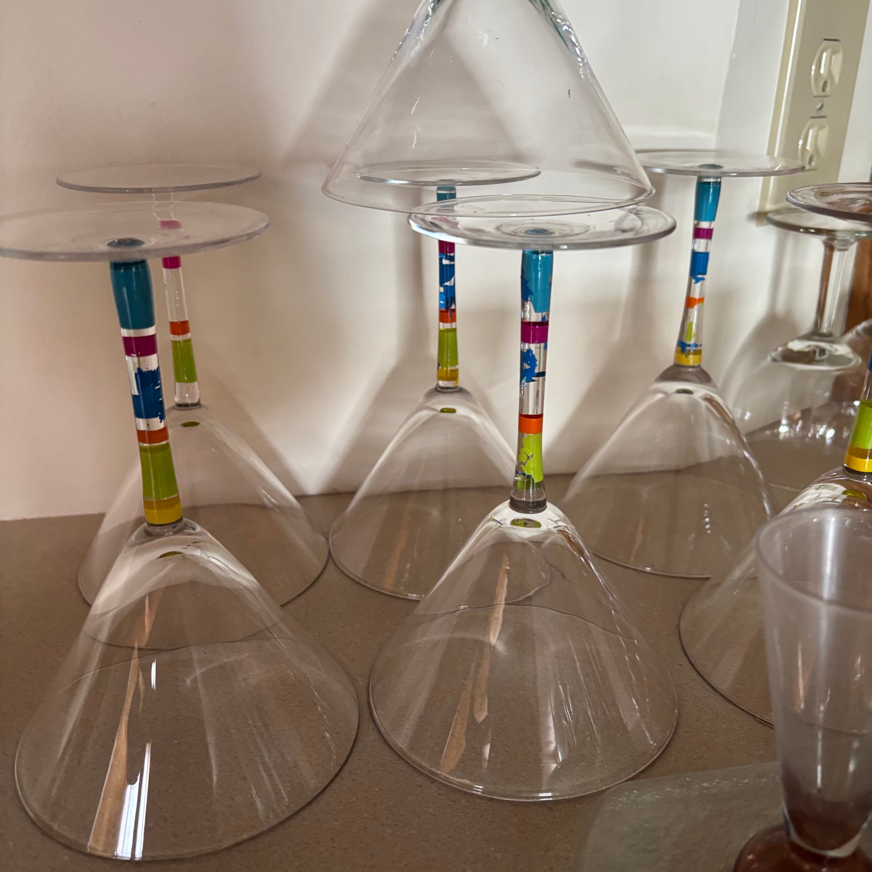 F167 Barware grouping (martini glasses and more)