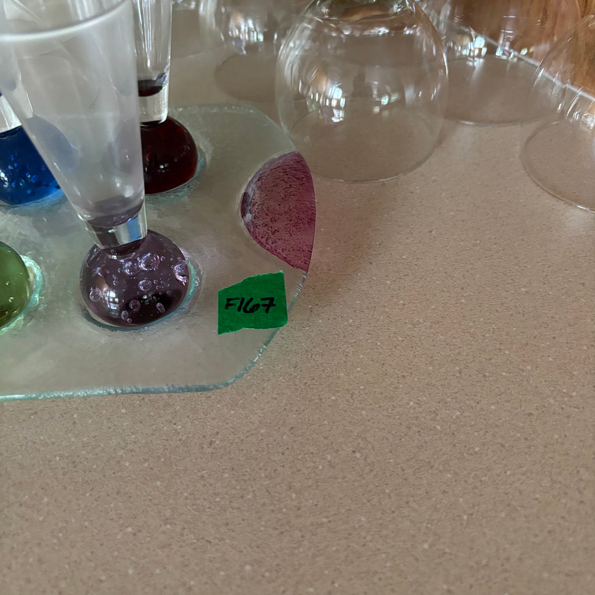 F167 Barware grouping (martini glasses and more)
