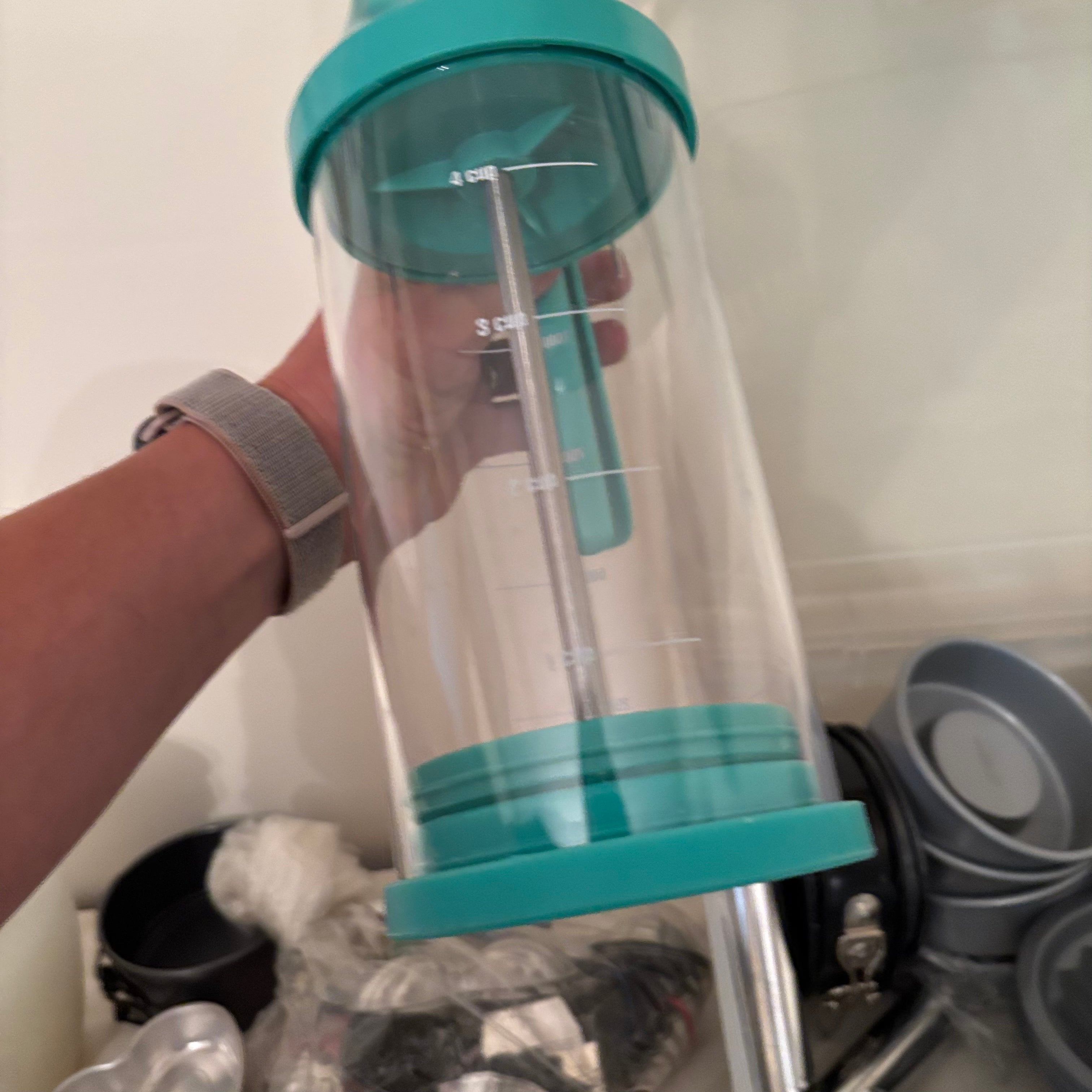 F174 Vintage kitchen grouping (baking tins, cookie press and more)