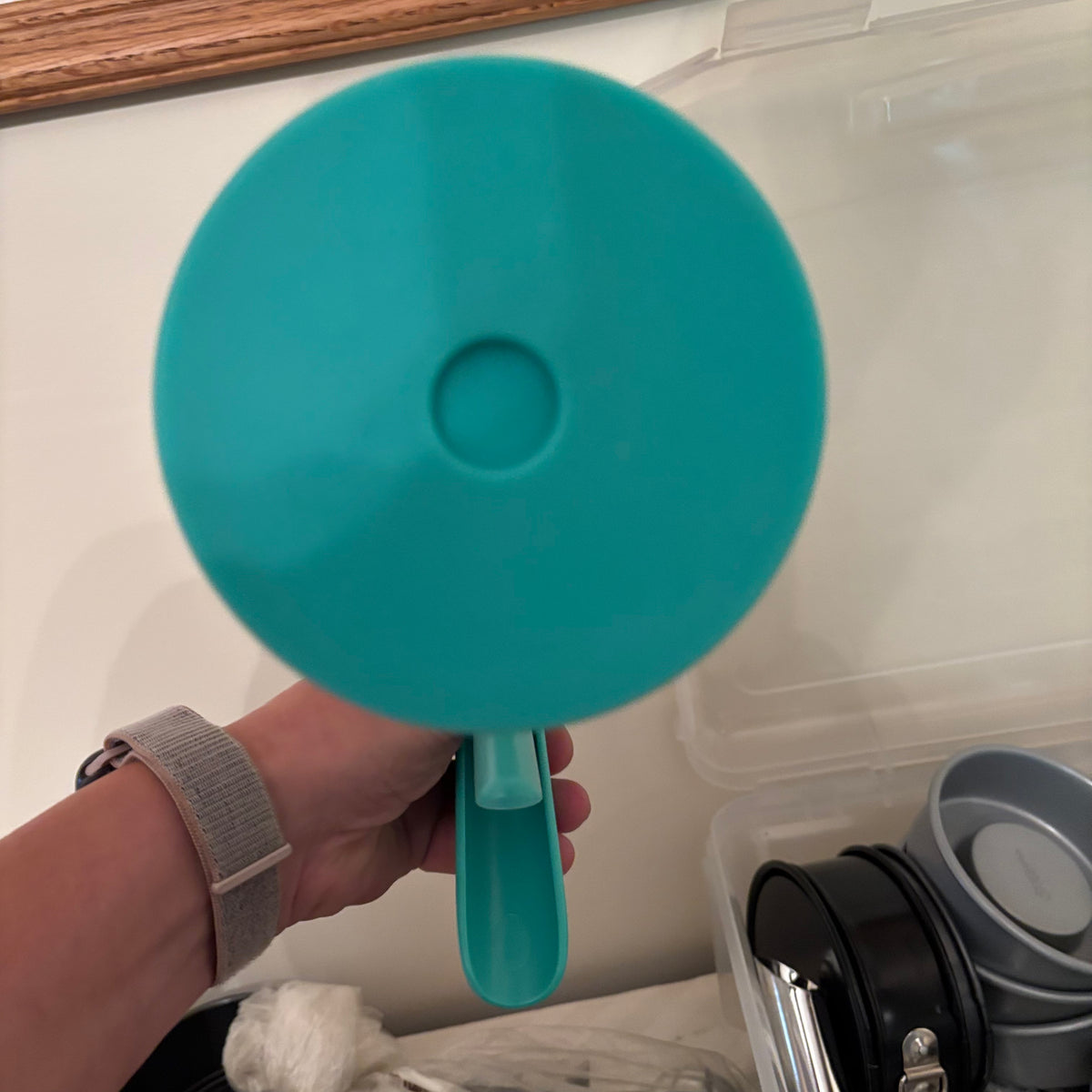 F174 Vintage kitchen grouping (baking tins, cookie press and more)
