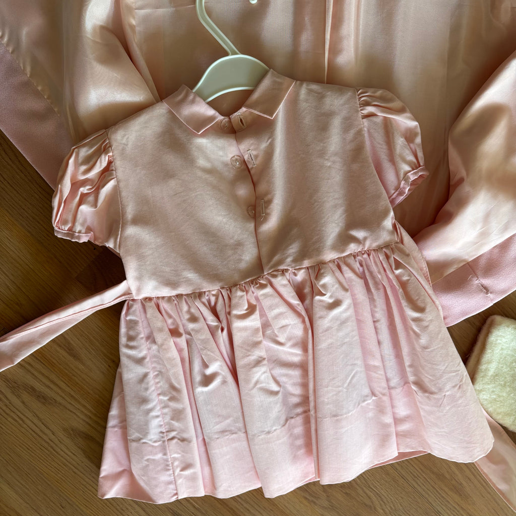 F176 Vintage infant and toddler girls clothing grouping