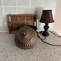 E781 Home decor grouping (heavy urn and more)
