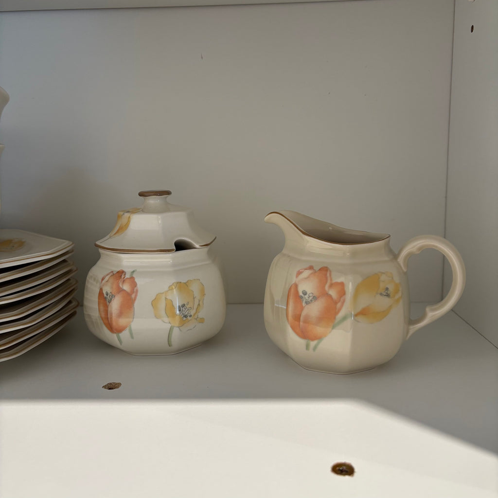 F791 Vintage Mikasa Continental Ivory Dutch Garden dinnerware set