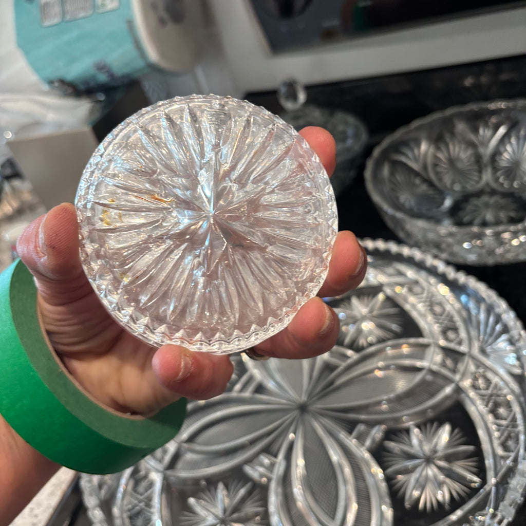 F800 Vintage Glass and Crystal Grouping
