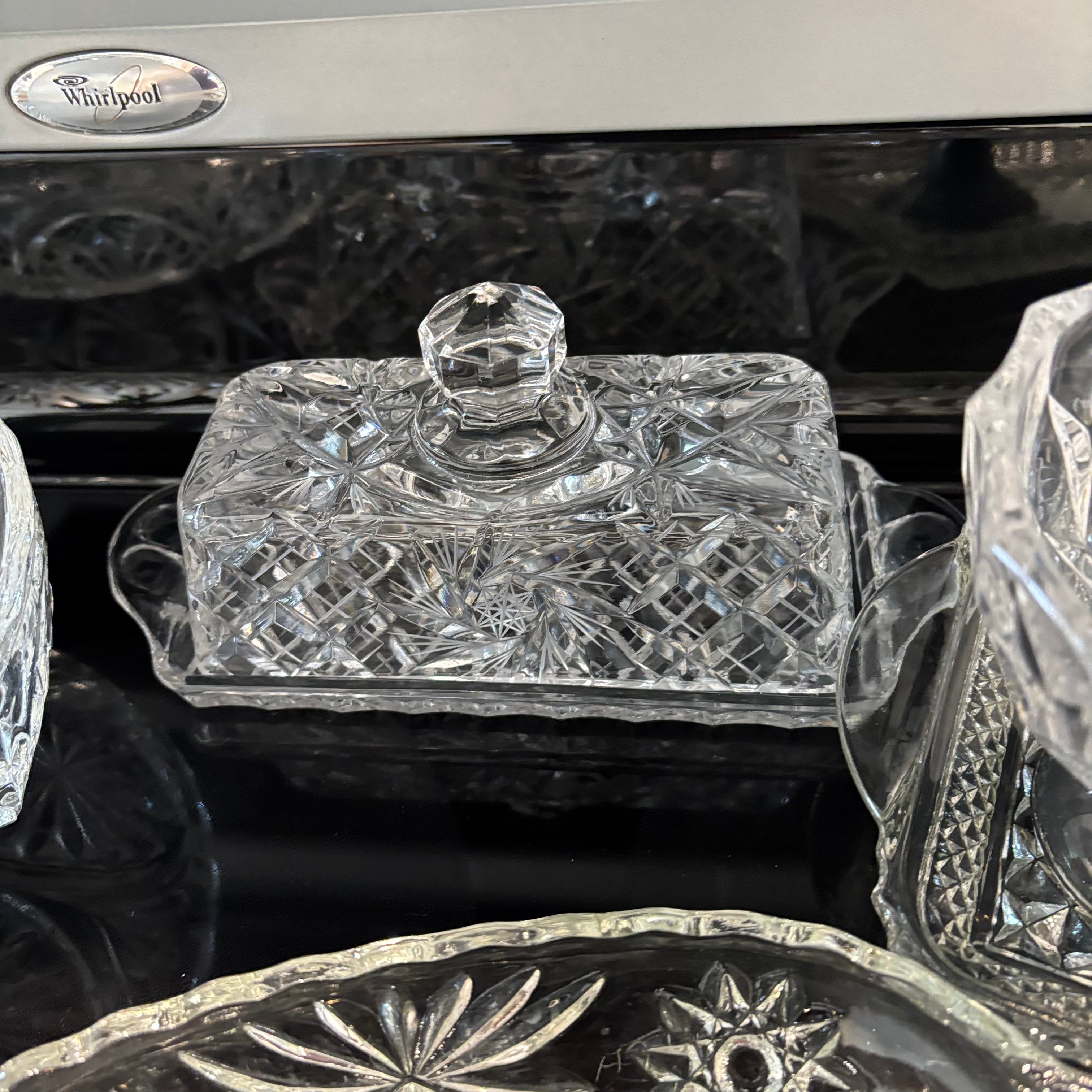 F800 Vintage Glass and Crystal Grouping