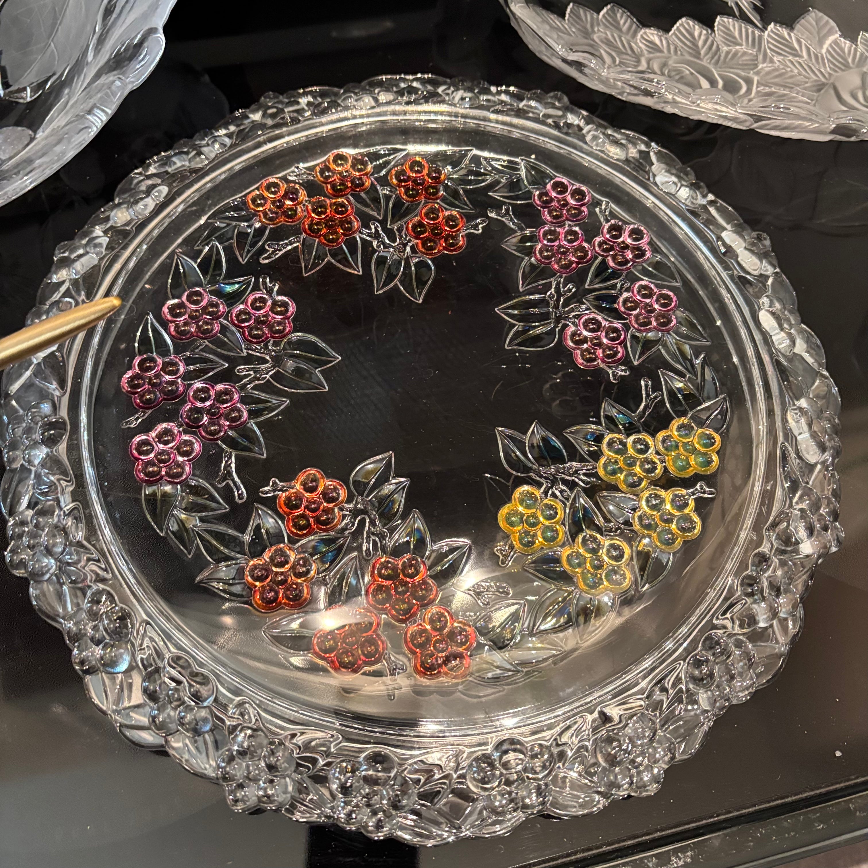 F801 Vintage Glass Grouping (cake plate and more)