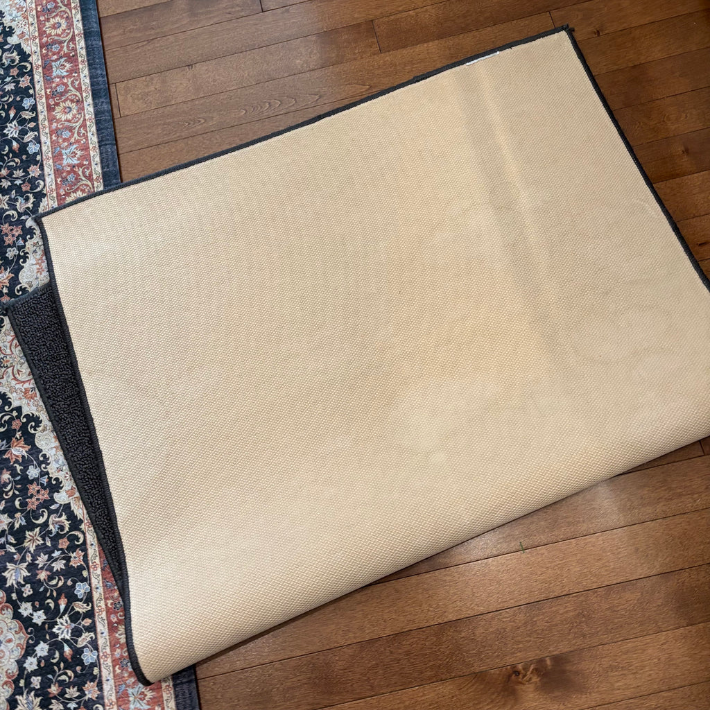 F802 Thick rubber backed kitchen area rug and front entry rug