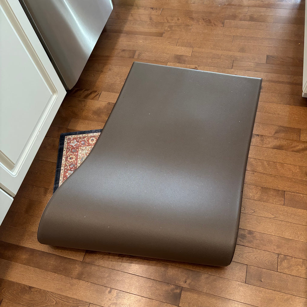 F802 Thick rubber backed kitchen area rug and front entry rug