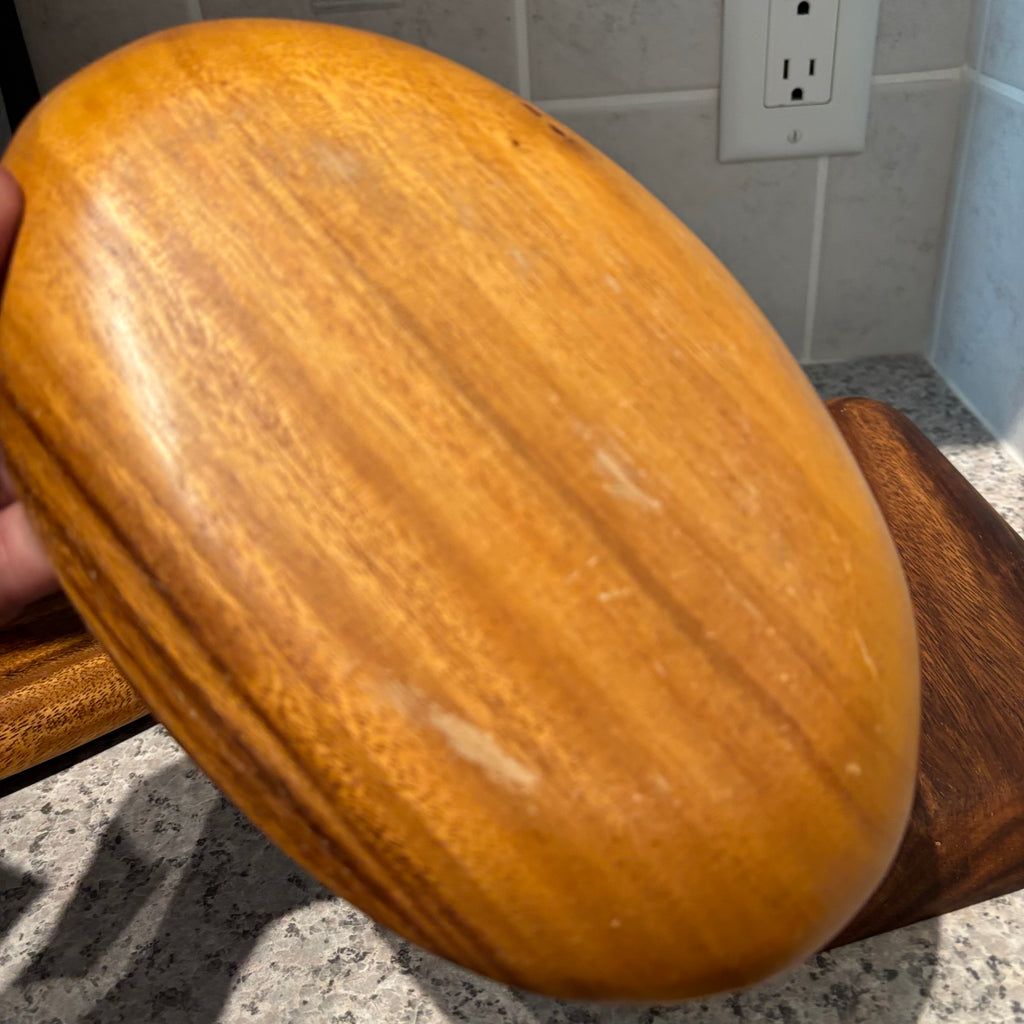 F805 Vintage wooden salad bowls grouping