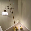 E545 2 Vintage brass lamps