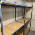 E557 set of 2 large metal shelving units