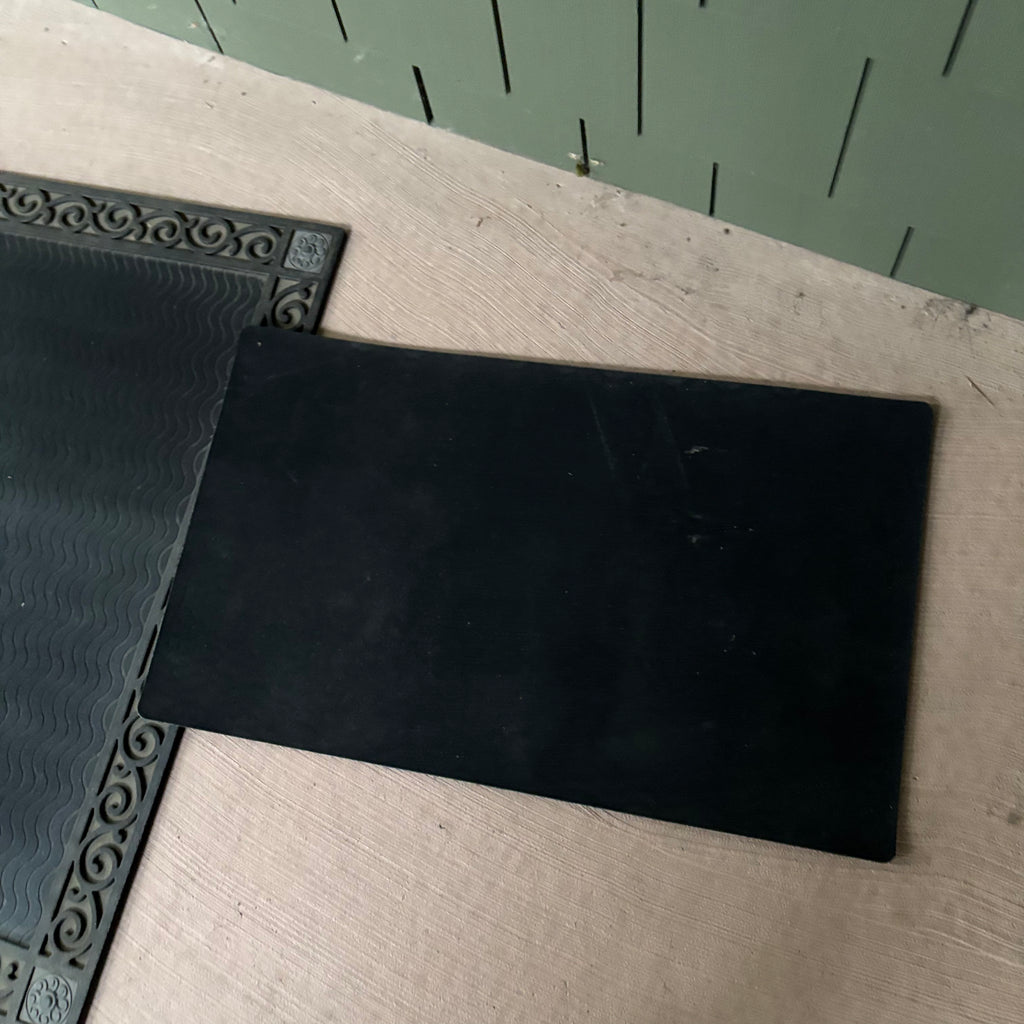 F809 Set of entry rubber mats (two floral and one black)