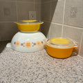 F810 Vintage Pyrex Grouping (Town & Country and Sunflower patterns)