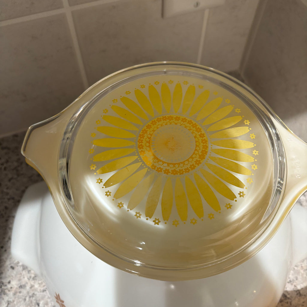 F810 Vintage Pyrex Grouping (Town & Country and Sunflower patterns)