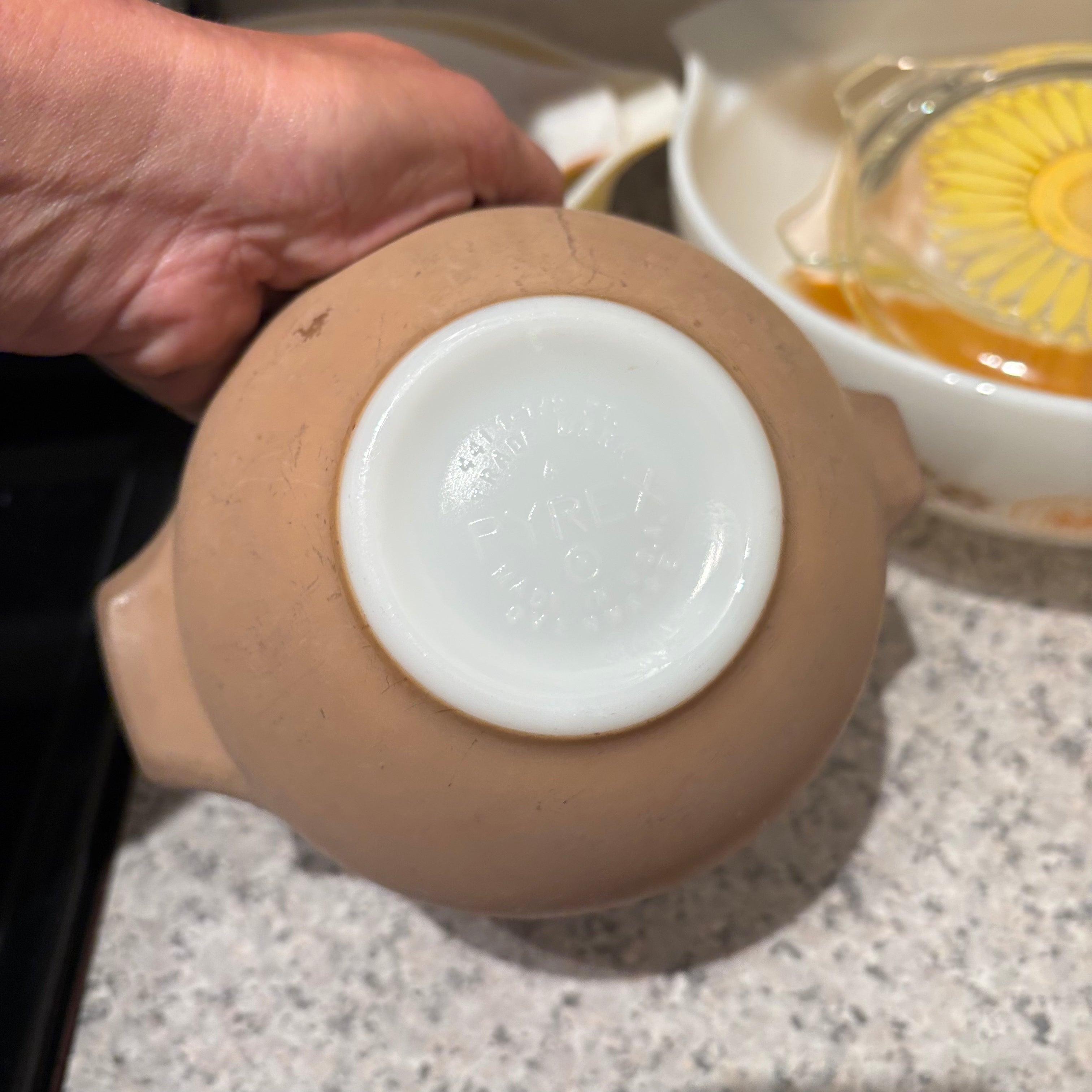 F810 Vintage Pyrex Grouping (Town & Country and Sunflower patterns)