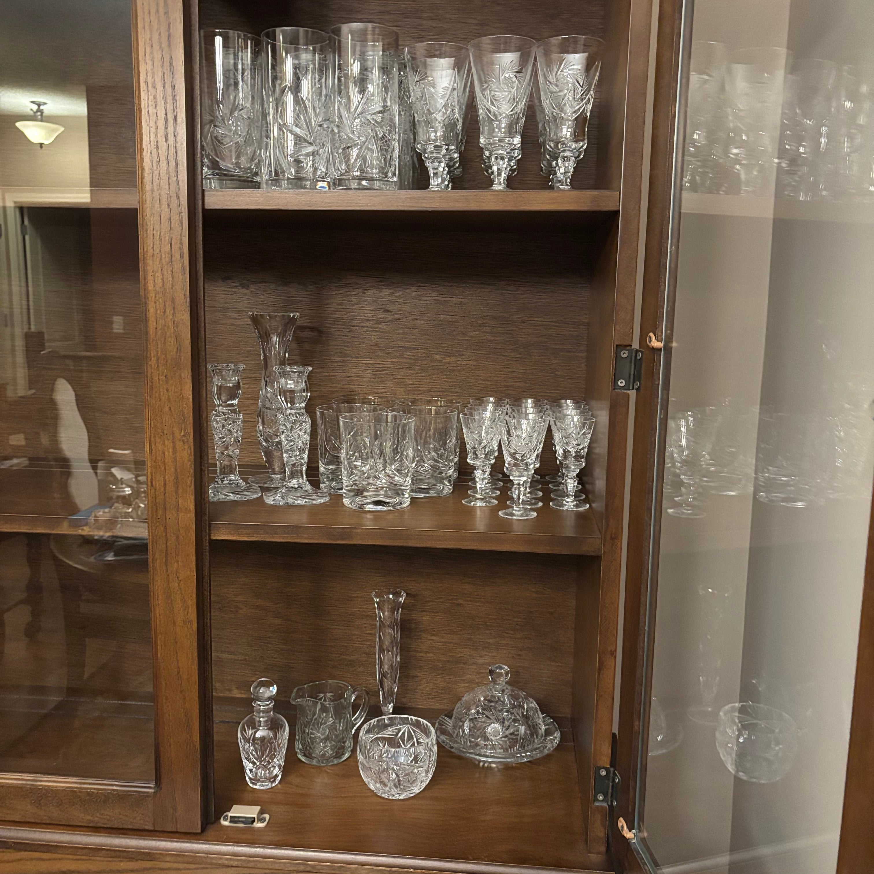 F814 Crystal Grouping (sherry glasses and more)