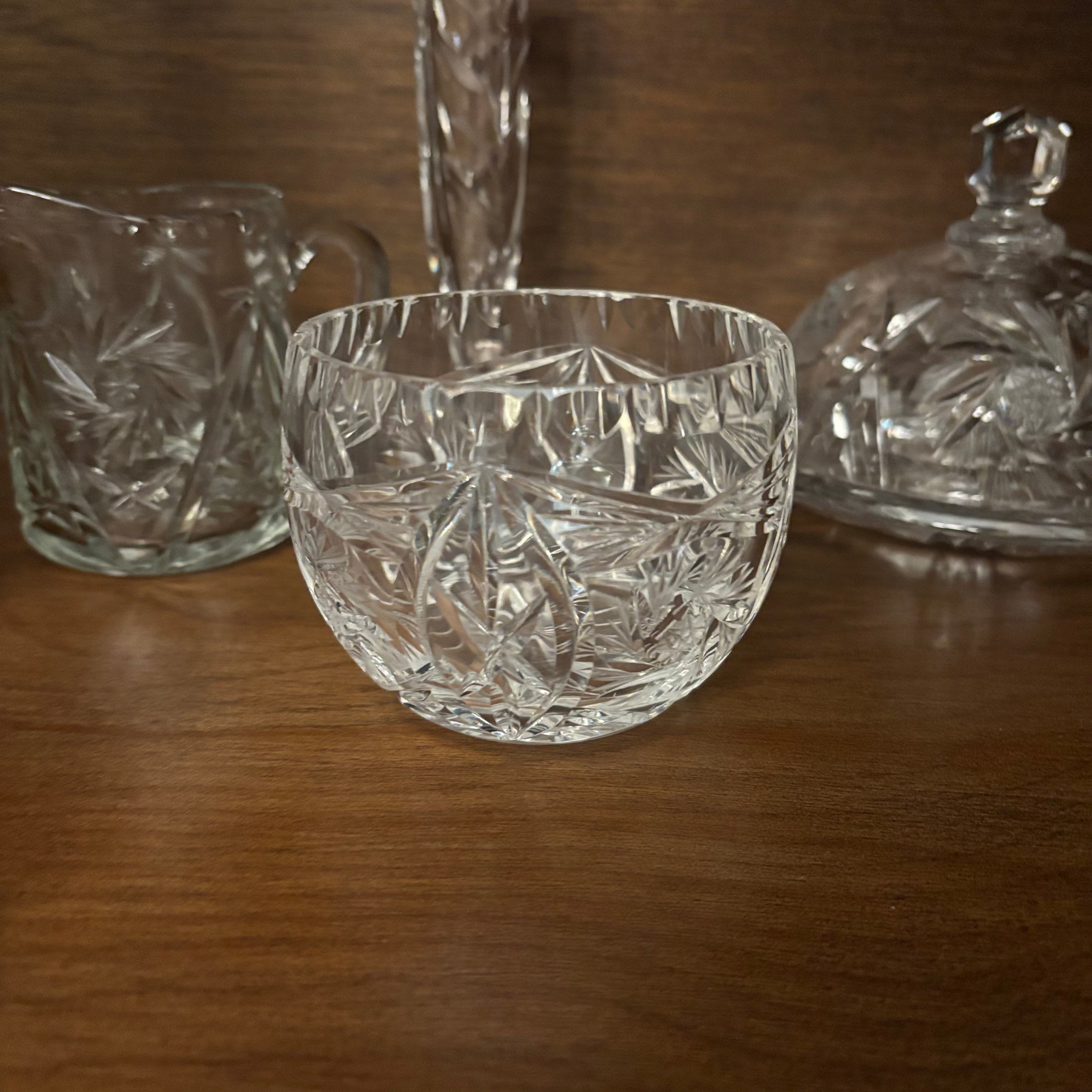 F814 Crystal Grouping (sherry glasses and more)