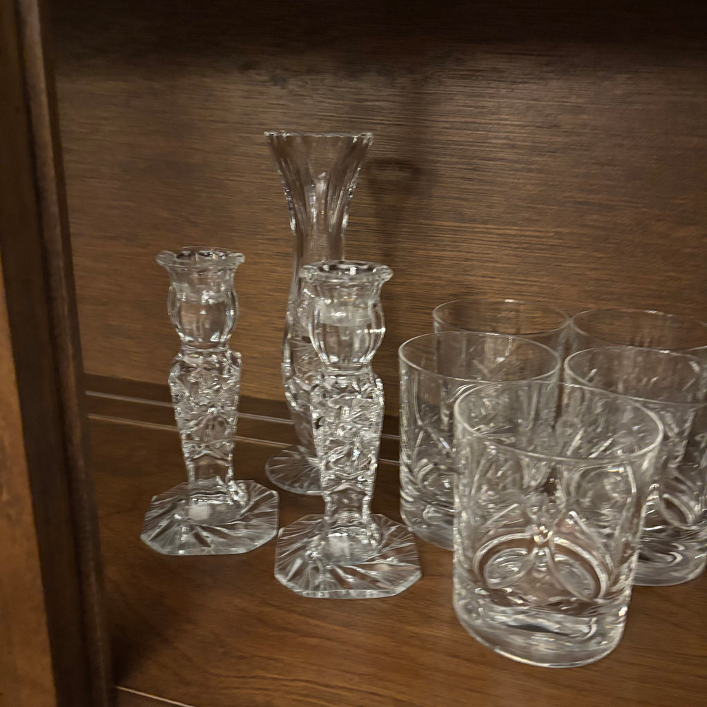 F814 Crystal Grouping (sherry glasses and more)