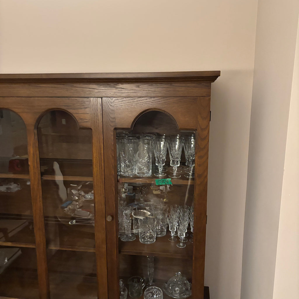 F816 Vintage wooden china cabinet