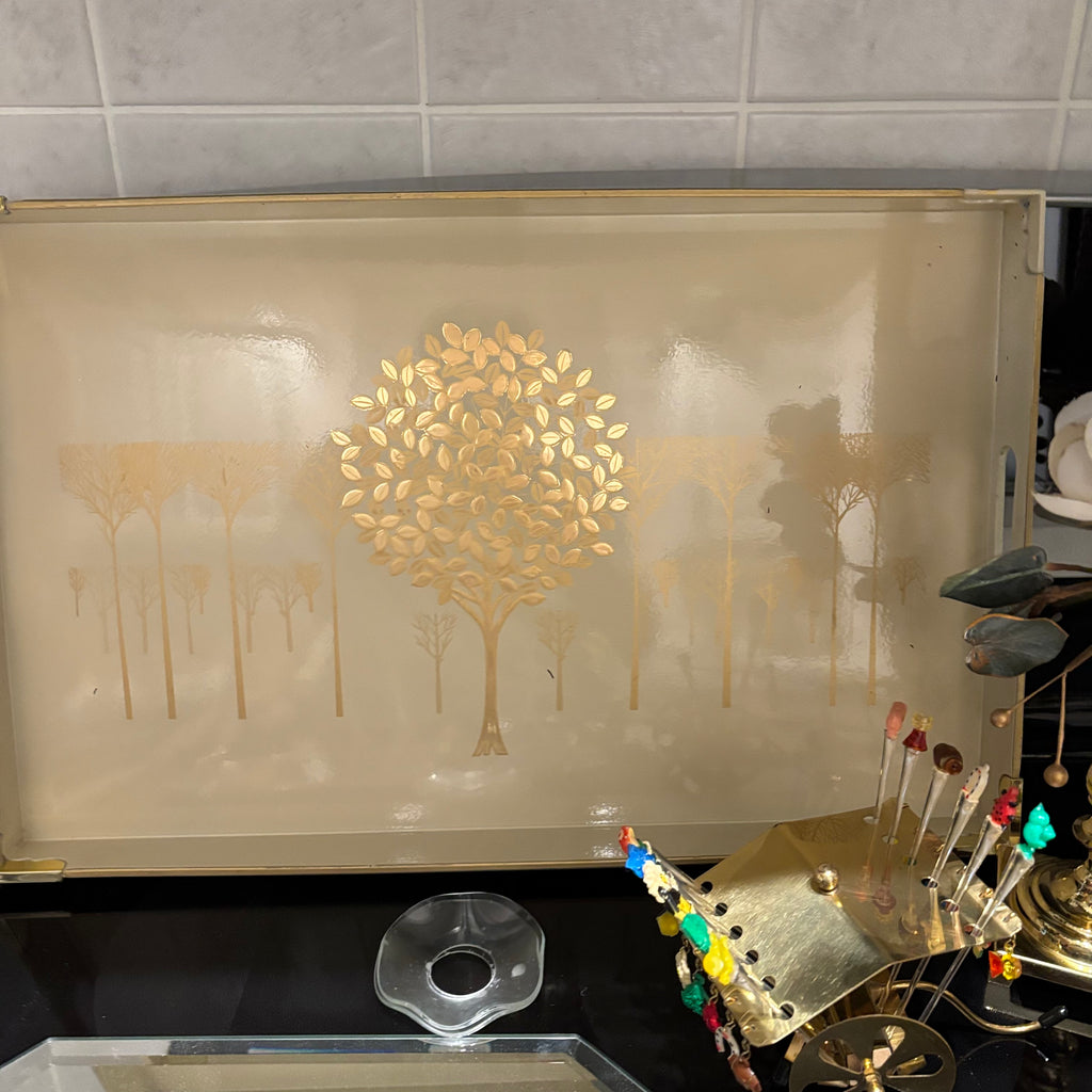 F817 Home Decor Grouping (brass candle sticks and more)