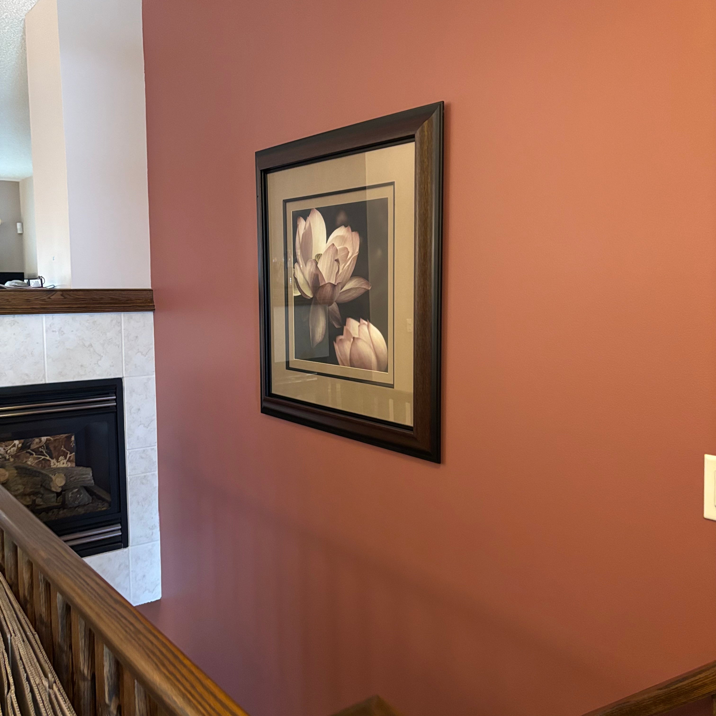 F828 3’ x 3’ framed flower print