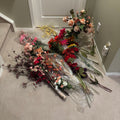 F843 Faux flowers grouping