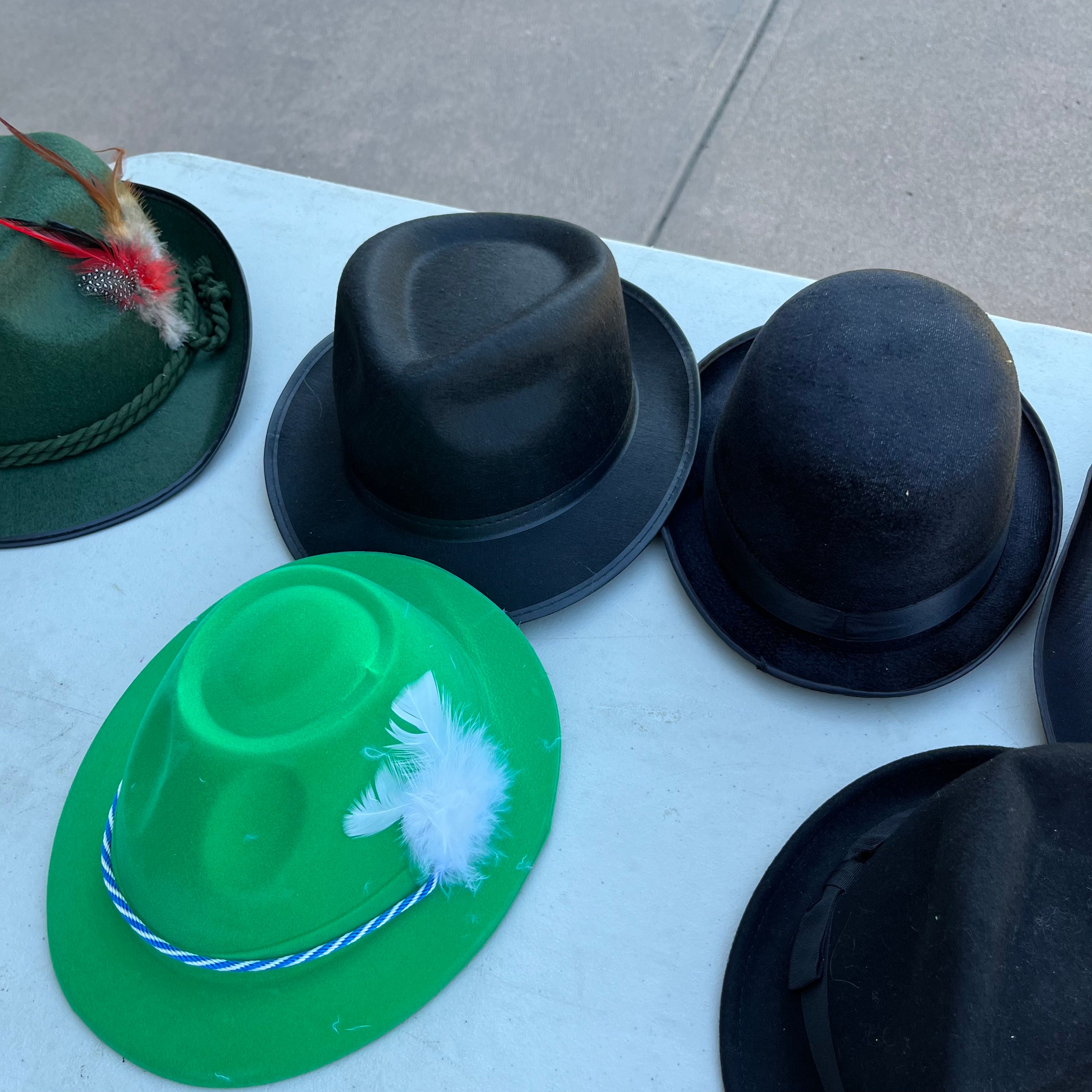 D741  Large grouping of costume hats