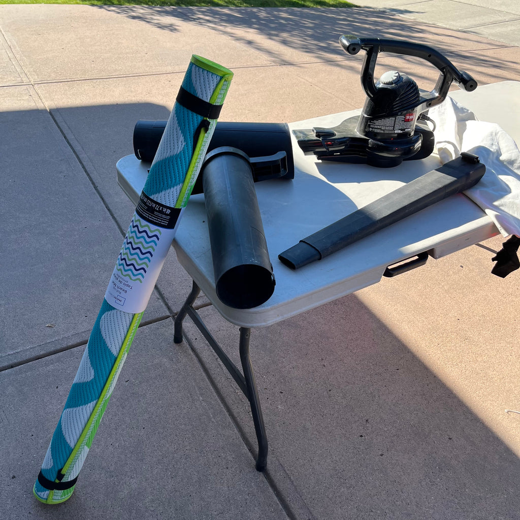D760 Blower and new outdoor rug