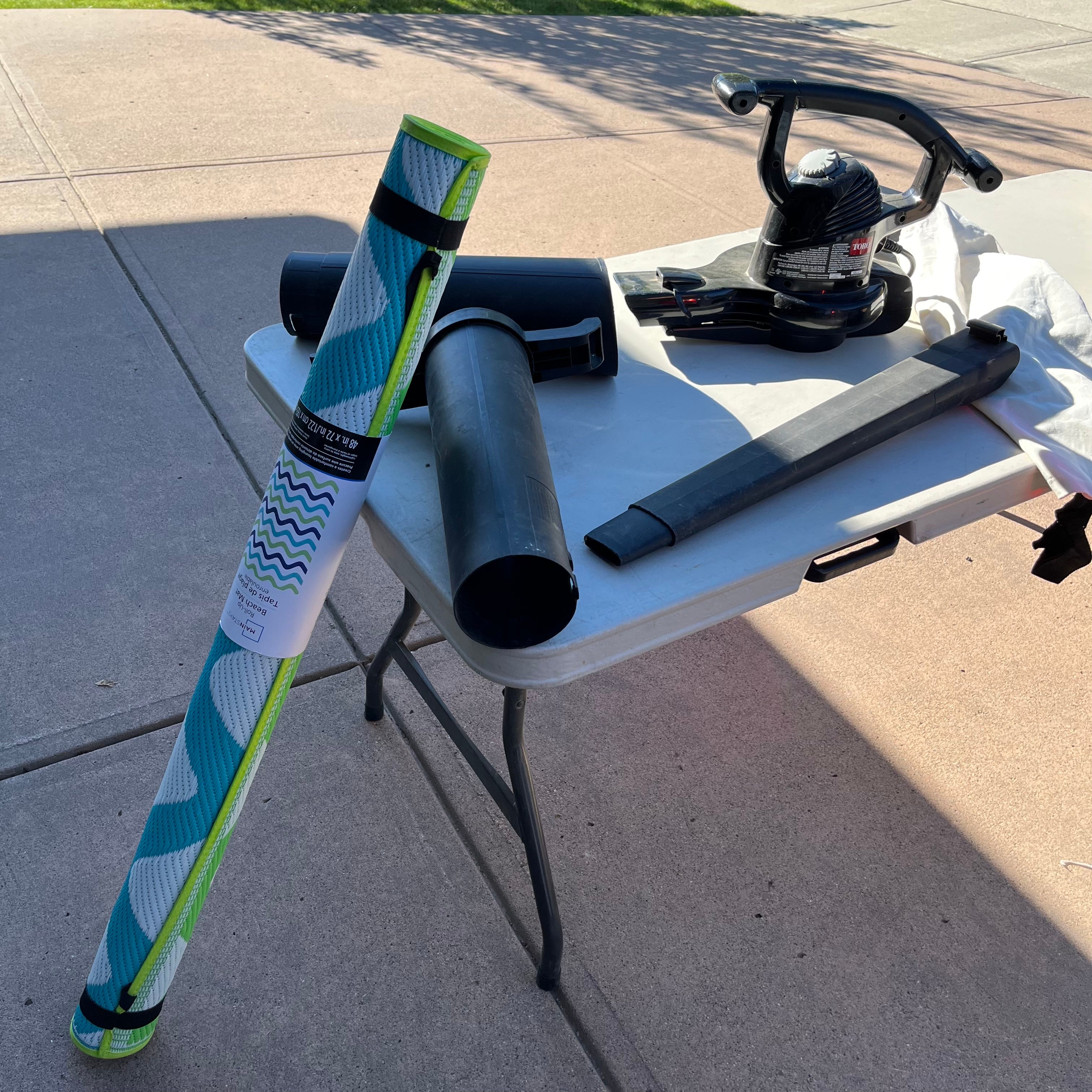 D760 Blower and new outdoor rug