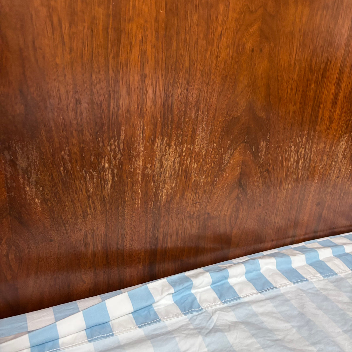 F181 Vintage solid wood Double Headboard and Footboard