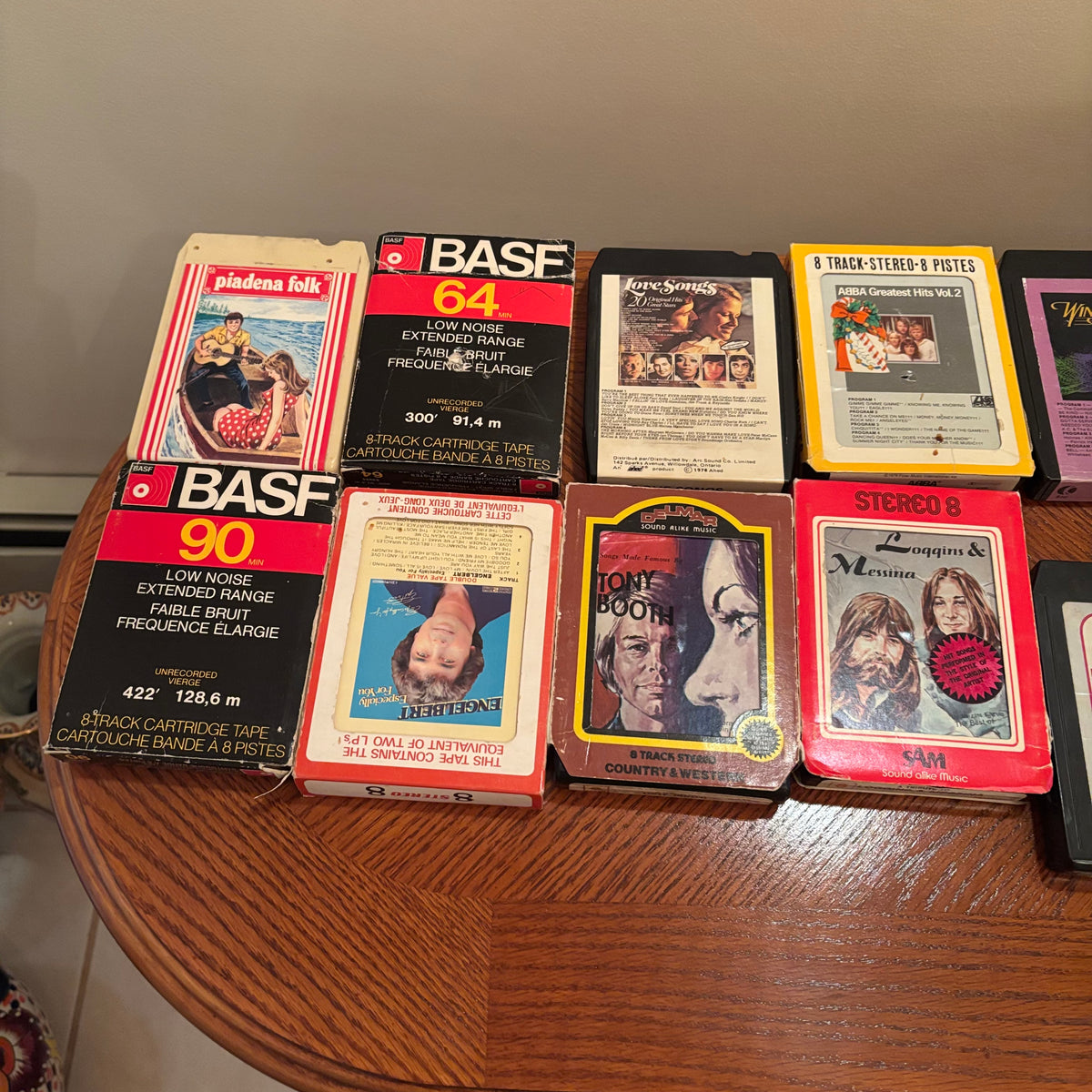 F206 Vintage music grouping - LPs, 45s and 8tracks