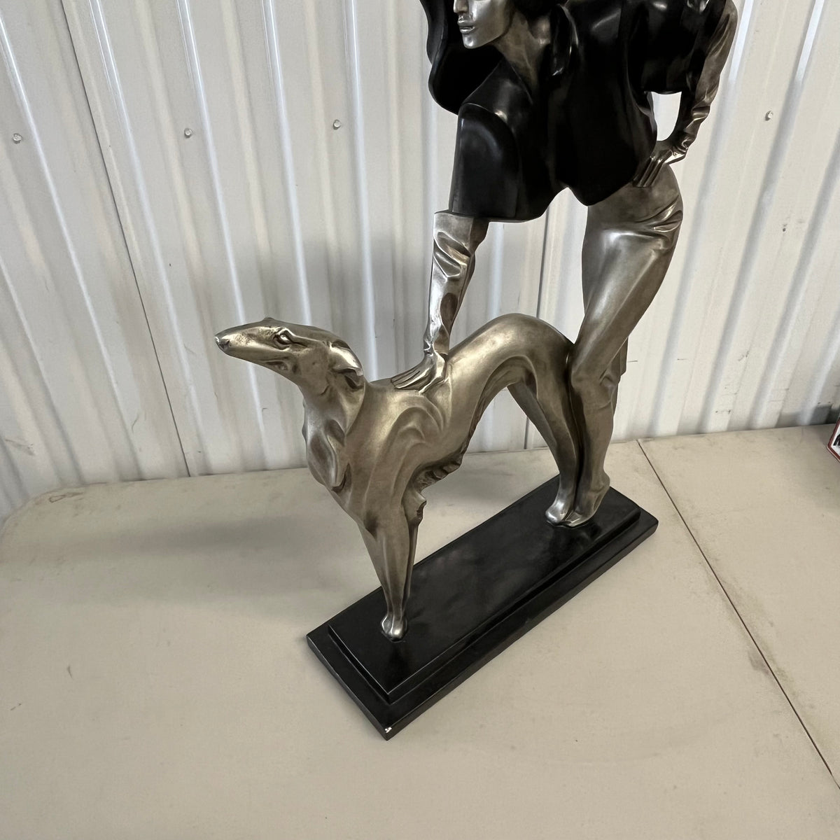 U966 Alexander Danel "Lady with Borzoi Dog (26" high)