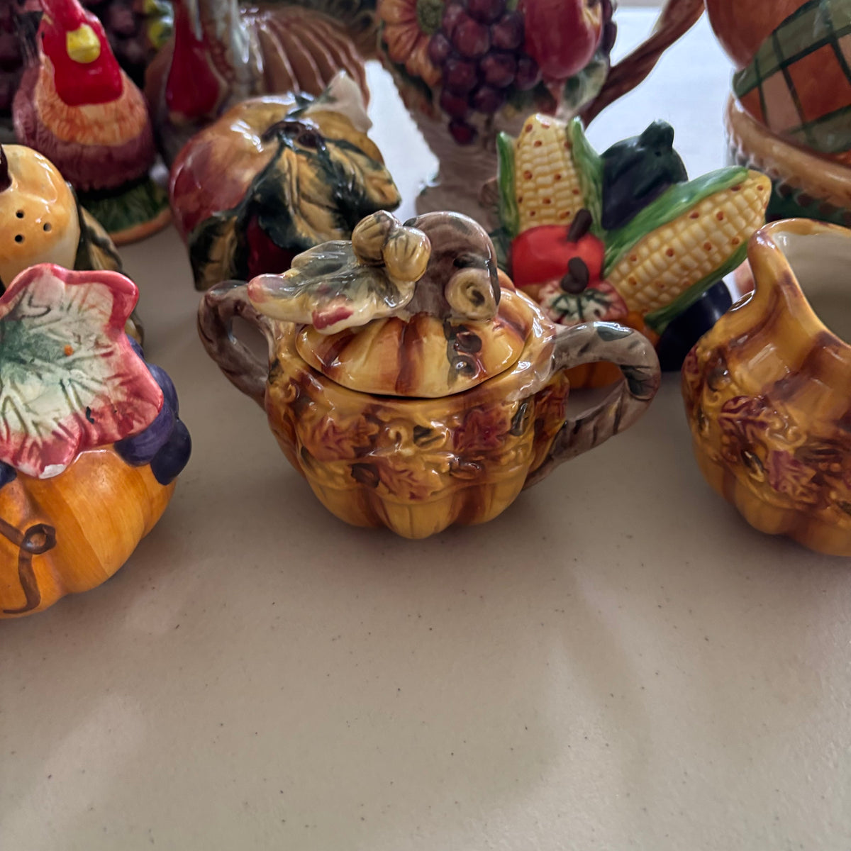 F224 Ceramic Grouping (roosters and more)