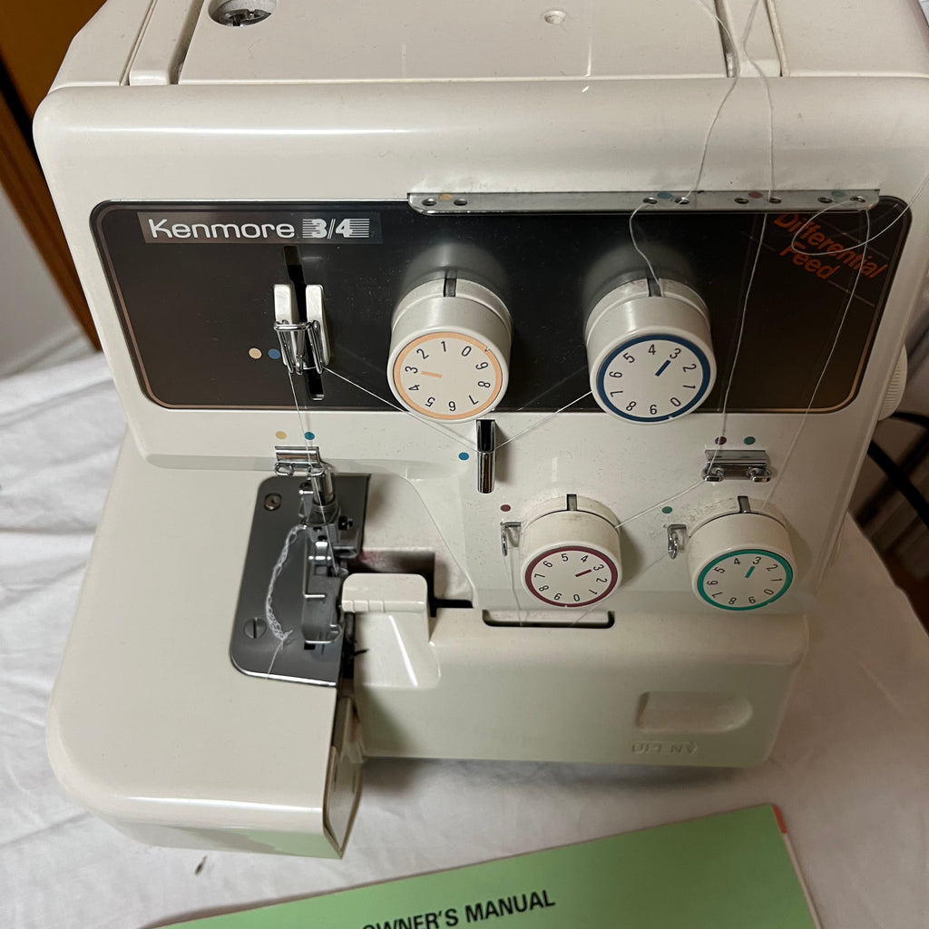 F602 Sears Kenmore Overlook 3/4D serger and accessories