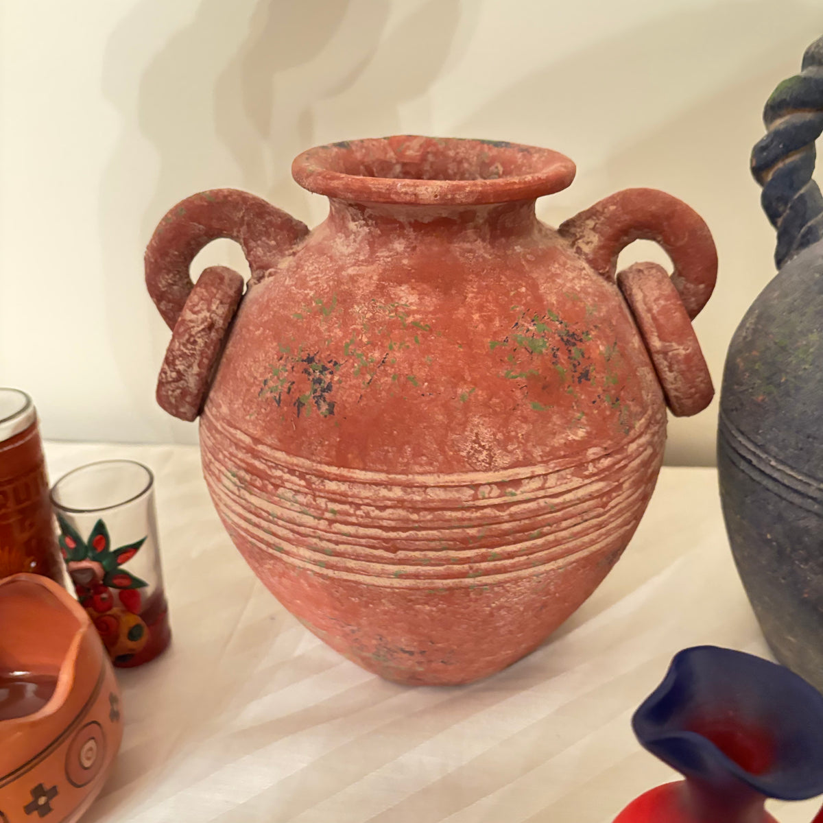 F237 Pottery Grouping (earthenware jug and more)