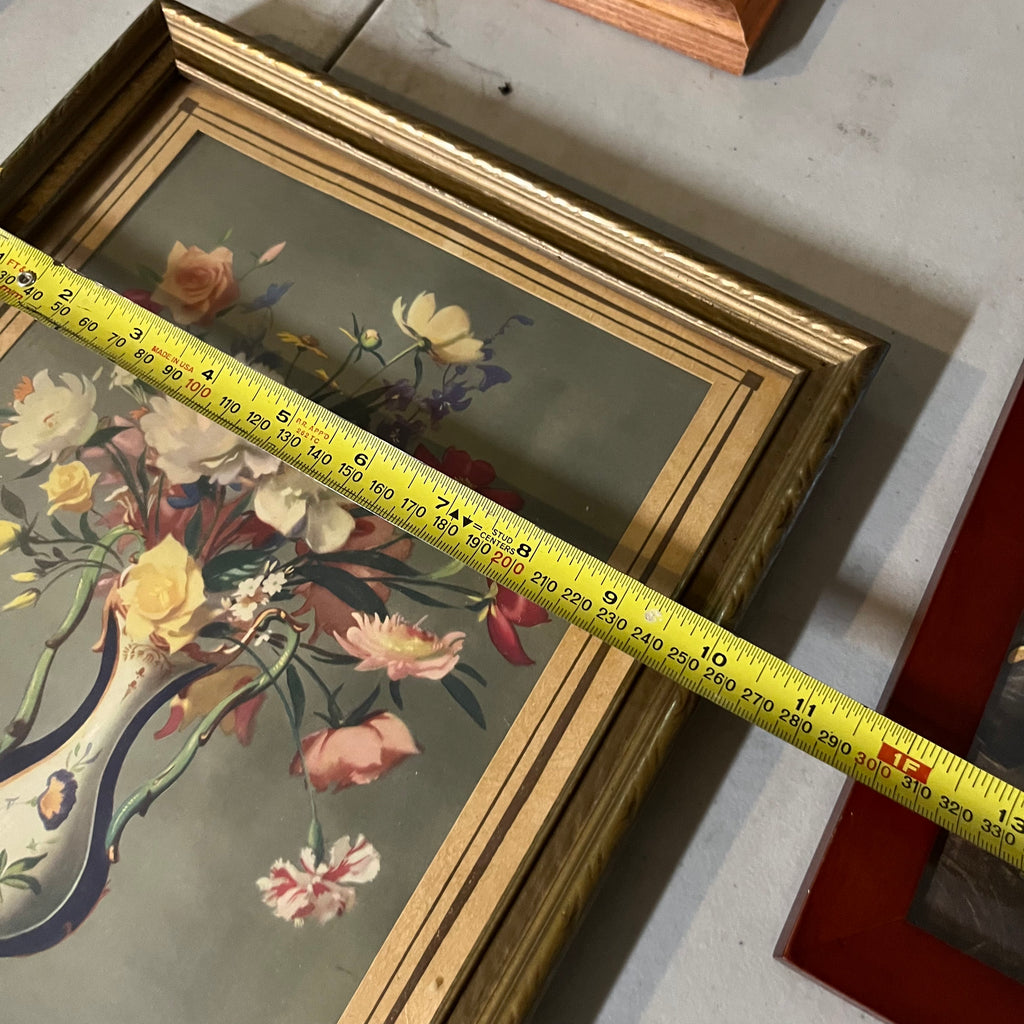 F618 Set of 4 vintage framed artwork