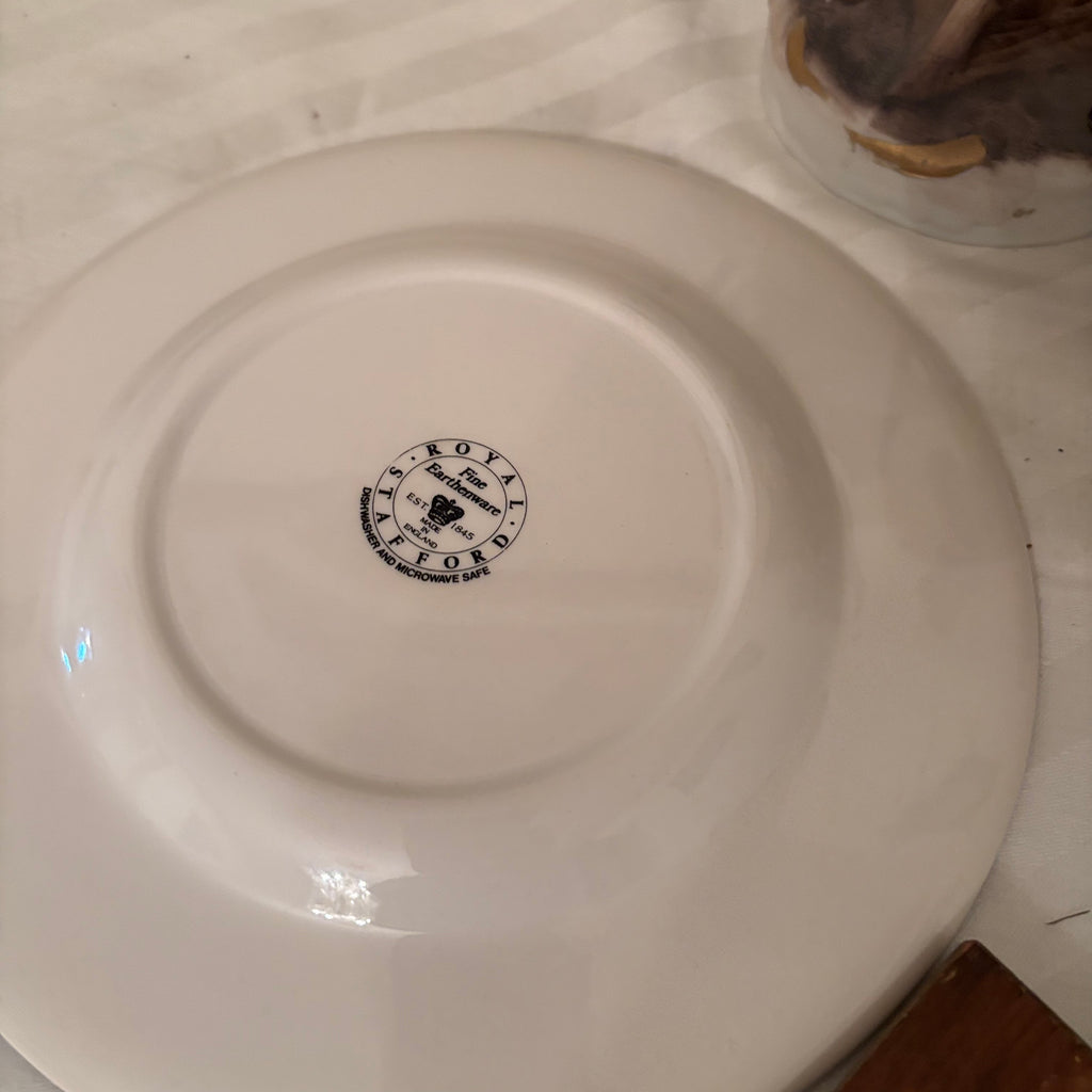 F249 Vintage Decor Grouping (Royal Staffordshire plates and more)