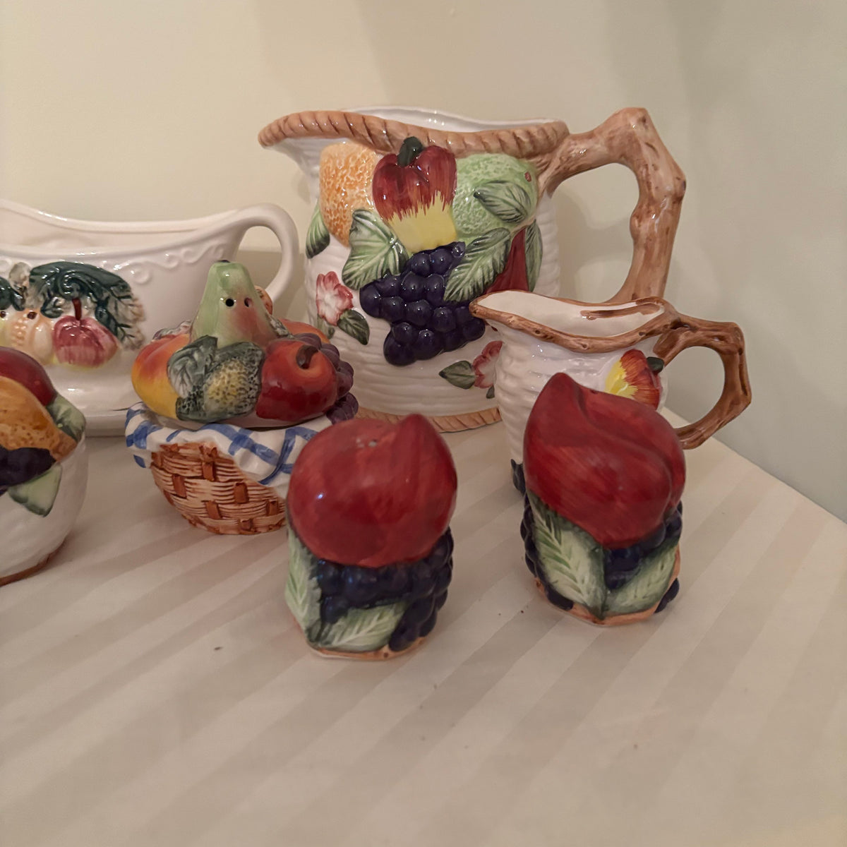 F255 Vintage Teapot Grouping (Majorlica inspired ceramics)