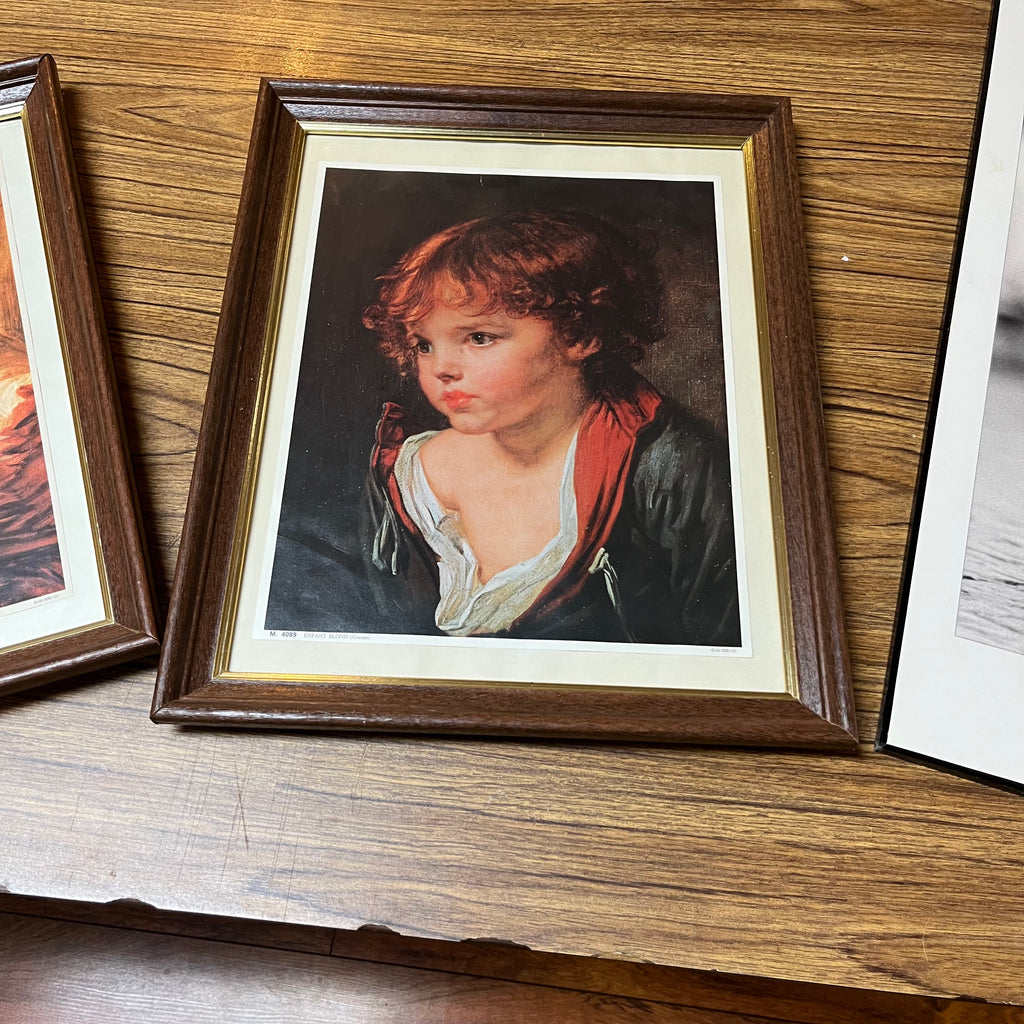 F625 Set of 3 vintage art prints