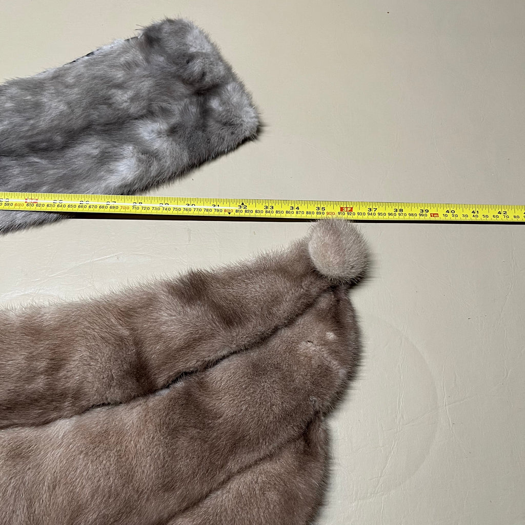 F628 Set of 2 vintage fur collars