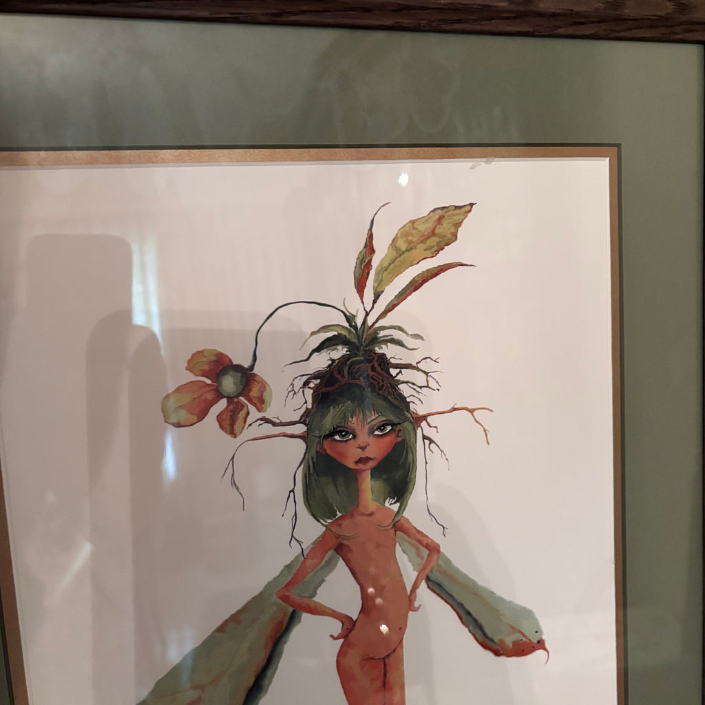 F262 Framed Tony DiTerlizzi fairy print (17" x 22")