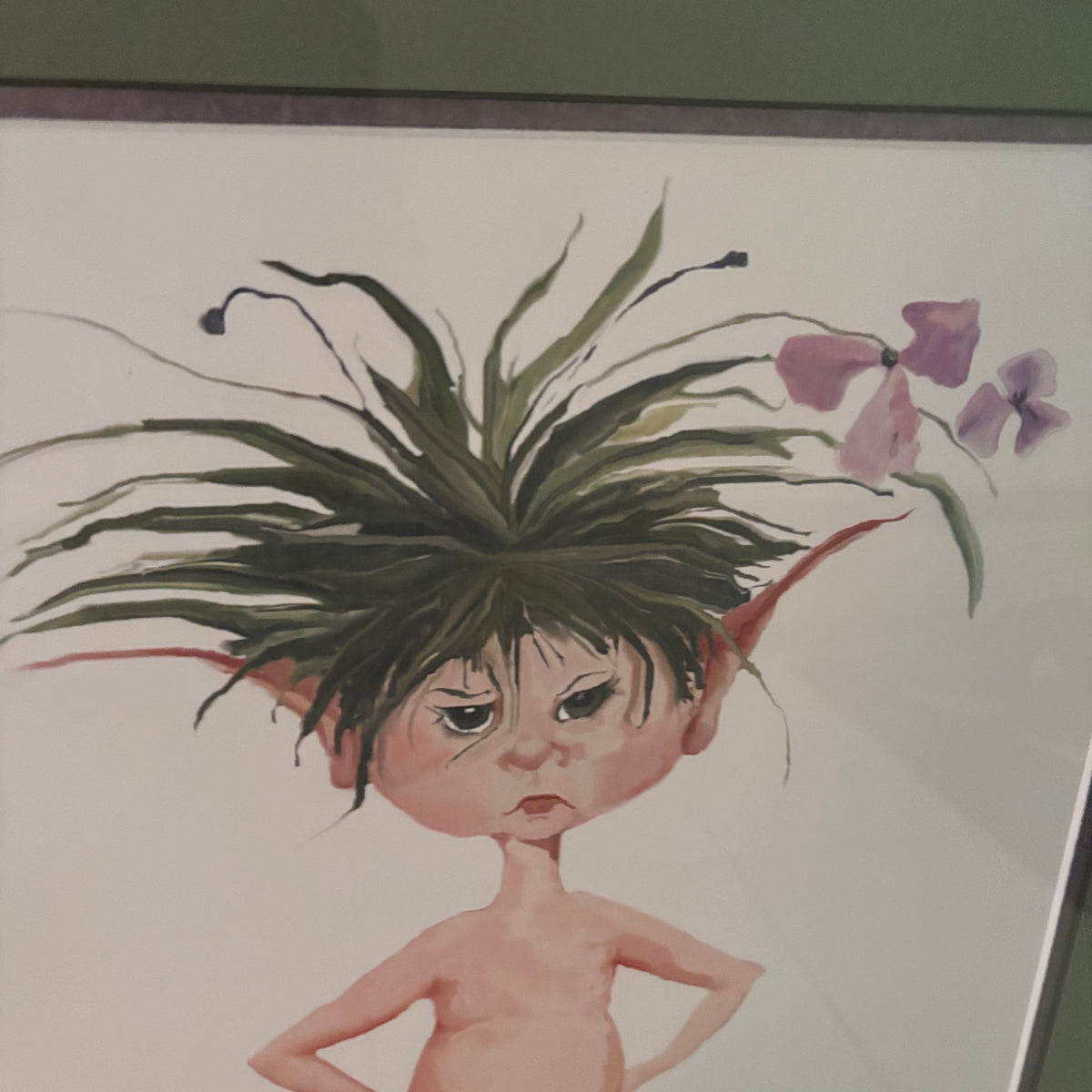 F263 Framed Tony DiTerlizzi fairy print (17" x 22")