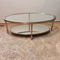 K304 Hammary Galerie glass top oval table