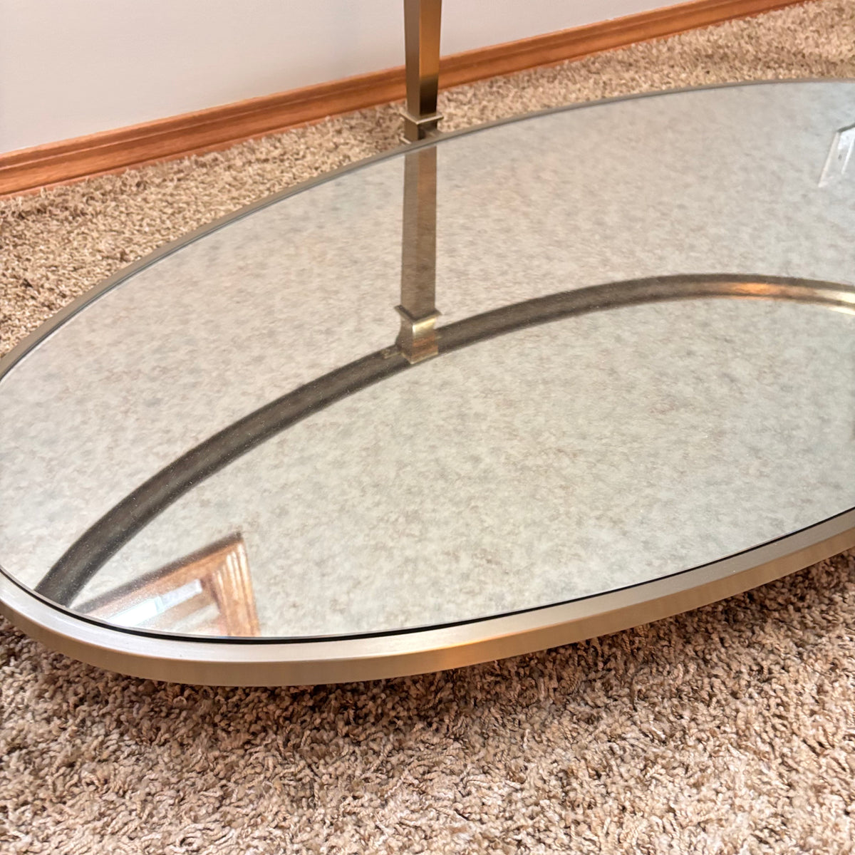 K304 Hammary Galerie glass top oval table