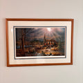 K307 Vintage Terry Redlin print, "God Shed His Grace on Thee"
