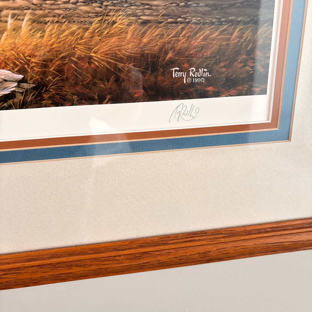 K307 Vintage Terry Redlin print, "God Shed His Grace on Thee"