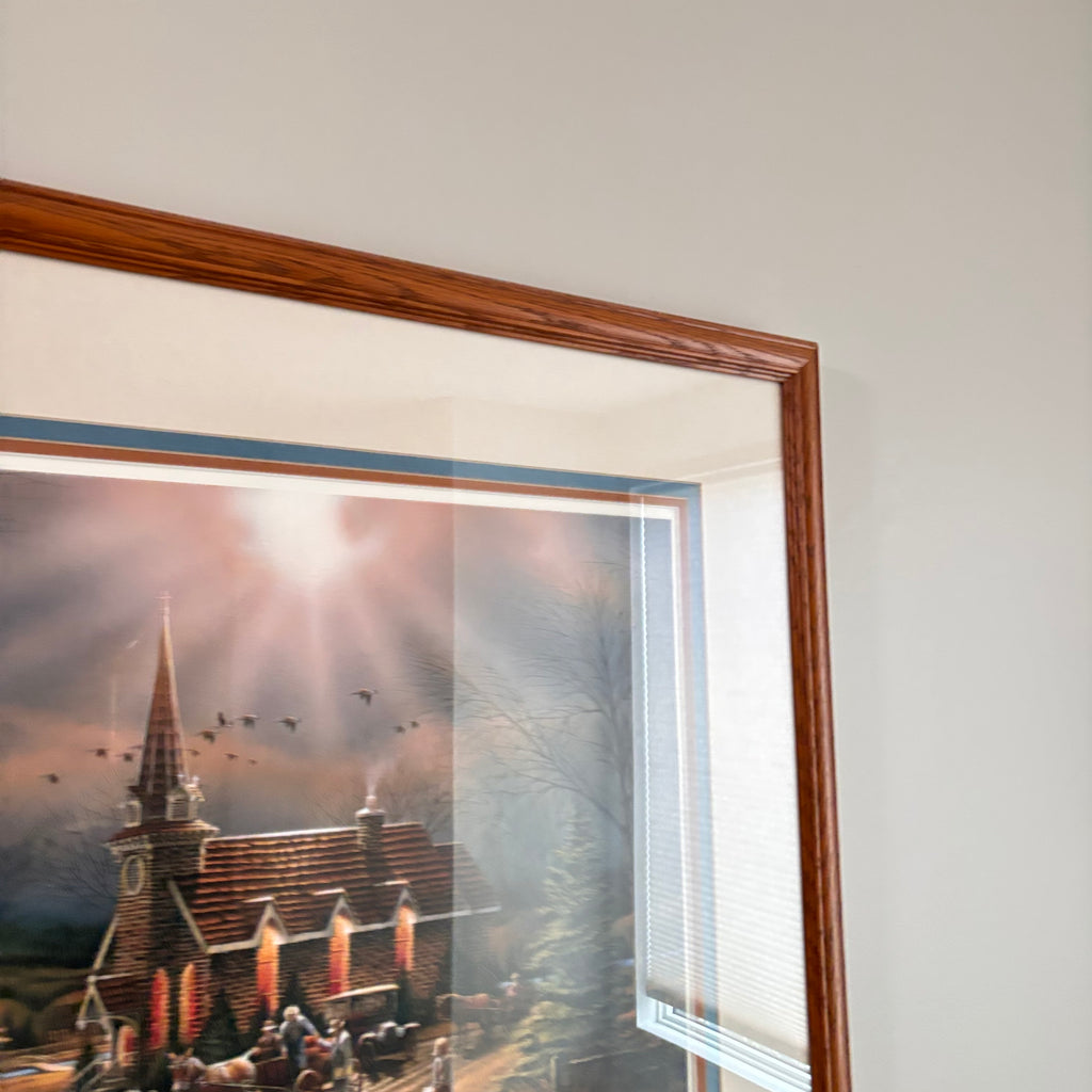 K307 Vintage Terry Redlin print, "God Shed His Grace on Thee"