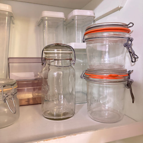 K310 Vintage Glass Jar Grouping