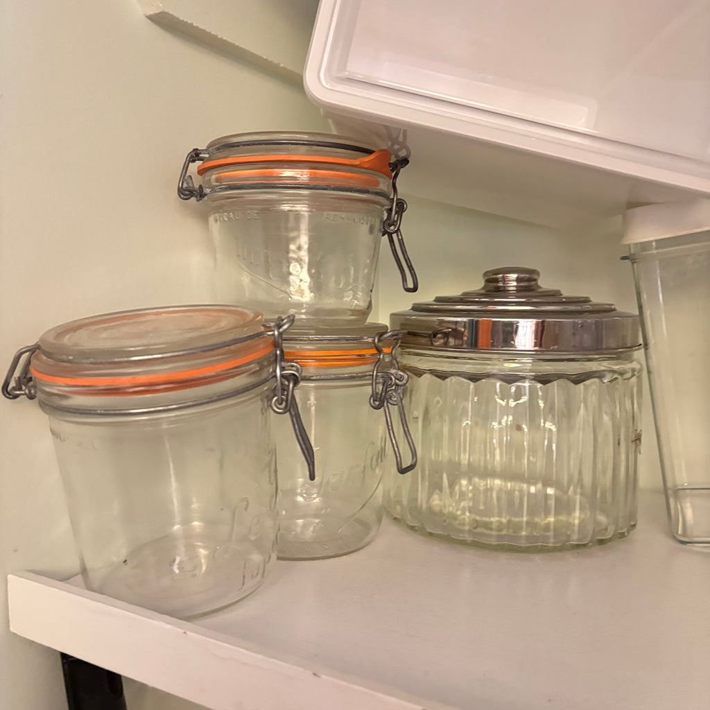 K310 Vintage Glass Jar Grouping