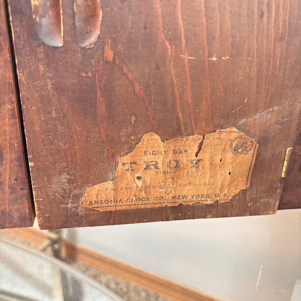 K315 Antique wooden carved mantel clock (untested)